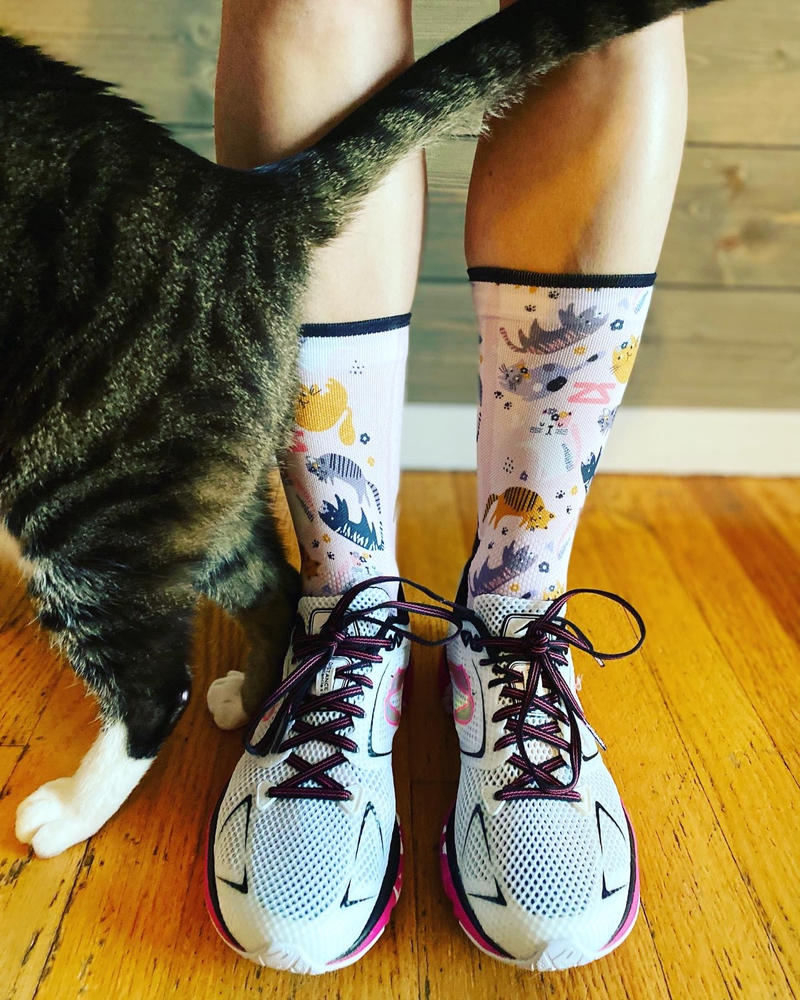 Cats Socks (Mini-Crew) - Customer Photo From Carrie Shaffer