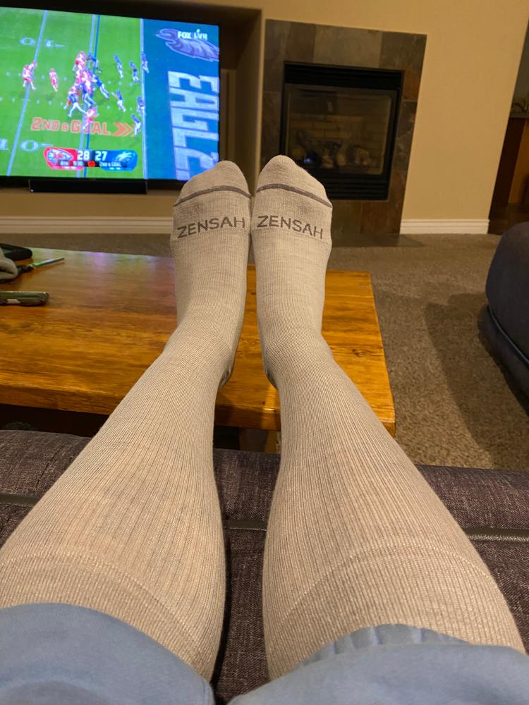 Calming Sleep Socks (Knee High) - Customer Photo From Darcy