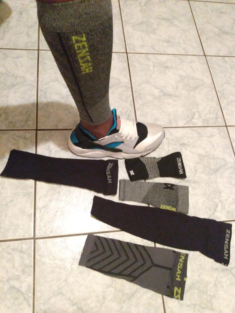 Featherweight Compression Leg Sleeves - Customer Photo From Kwame