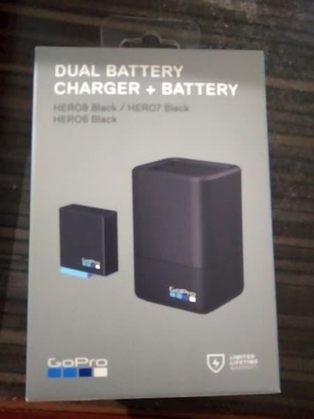 Buy Gopro Dual Battery Charger With Battery For Hero5 Hero6 Black