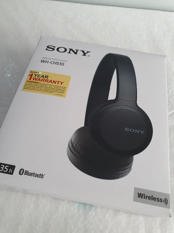Sony WH-CH510 Wireless On-Ear Bluetooth Headphones-Black- WHCH510  NEW-OPEN-BOX