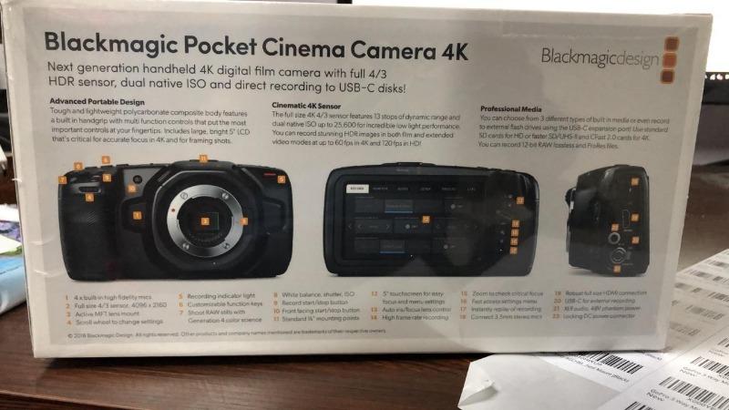 Buy Blackmagic Design Pocket Cinema Camera BMPCC 4K Online in