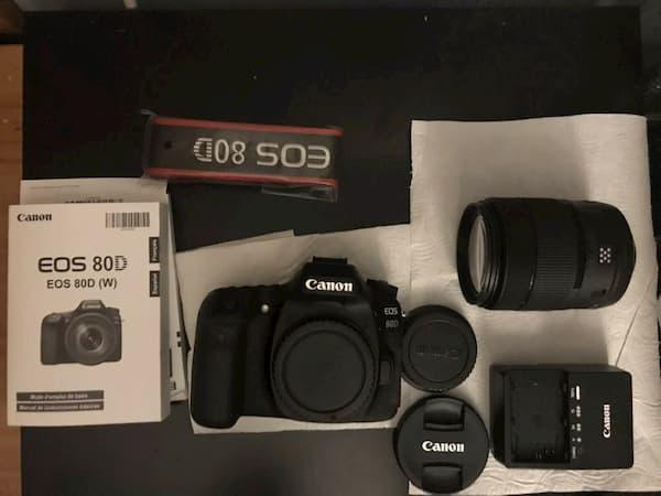 Buy Canon EOS 80D DSLR Camera Body with 18-135mm Lens Online at