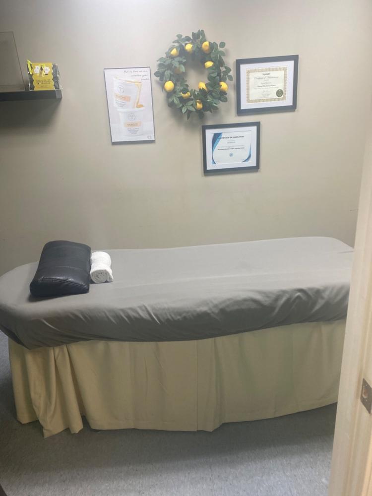 Fitted Spa Sheet - Customer Photo From Lynn Sharrow