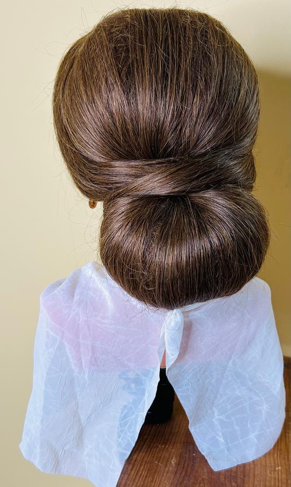 Tessa [100% Human Hair Mannequin] Long Hair Training Head - Customer Photo From Maye