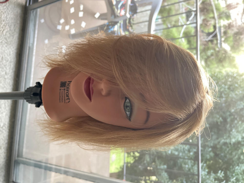 Brooke [100% Human Hair Mannequin] Human Hair Training Head - Customer Photo From Paul Eliades