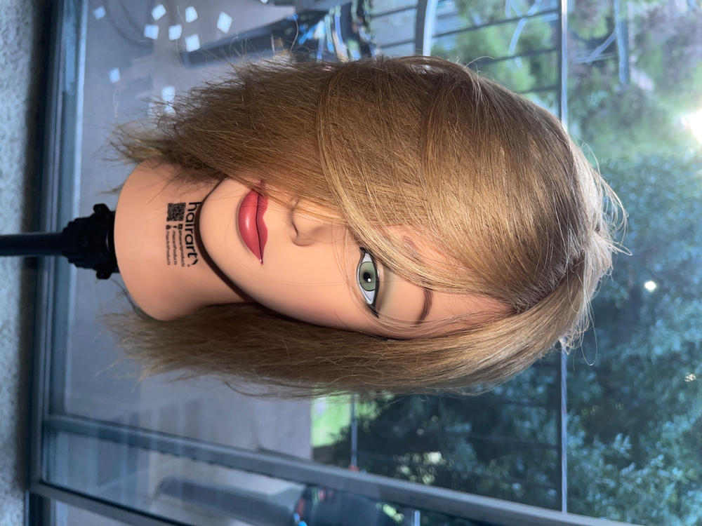 Brooke [100% Human Hair Mannequin] Human Hair Training Head - Customer Photo From Paul Eliades