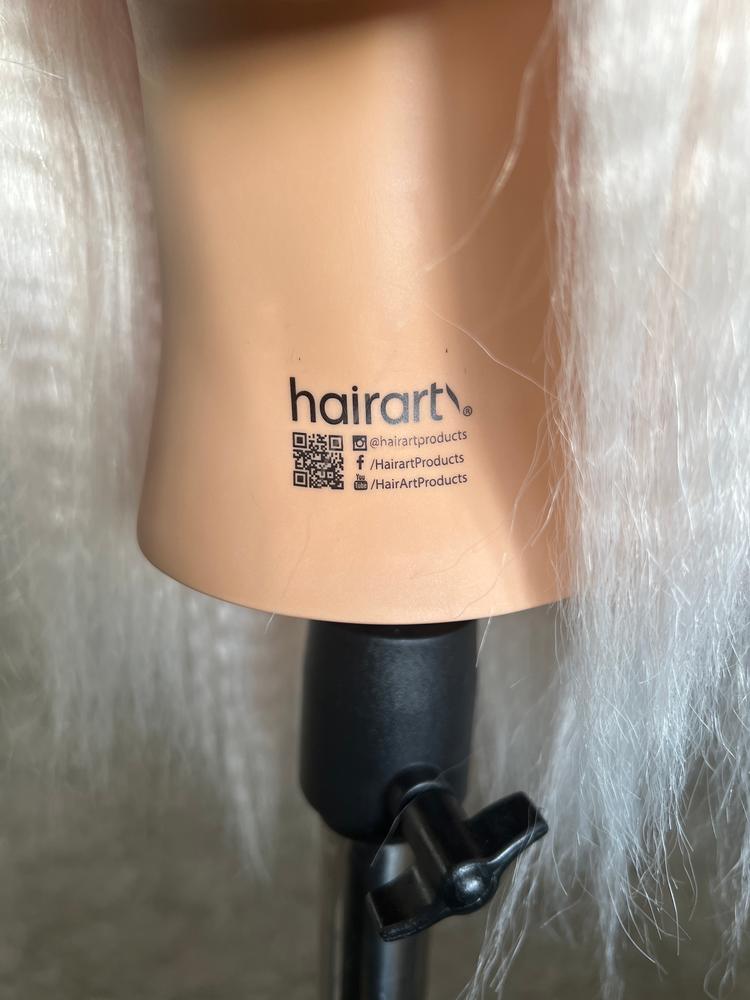 Bianca Platinum Blonde Human Hair Mannequin for color deposit - 17 inch hair - Customer Photo From Alfie