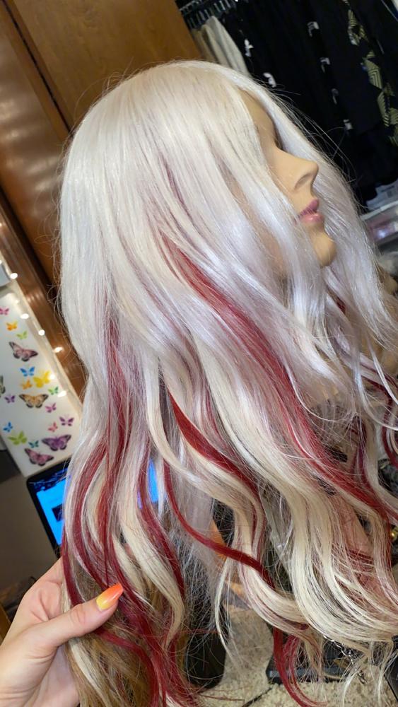 Bianca Platinum Blonde 100% Human Hair Mannequin for color deposit - 17 inch hair - Customer Photo From Jackie