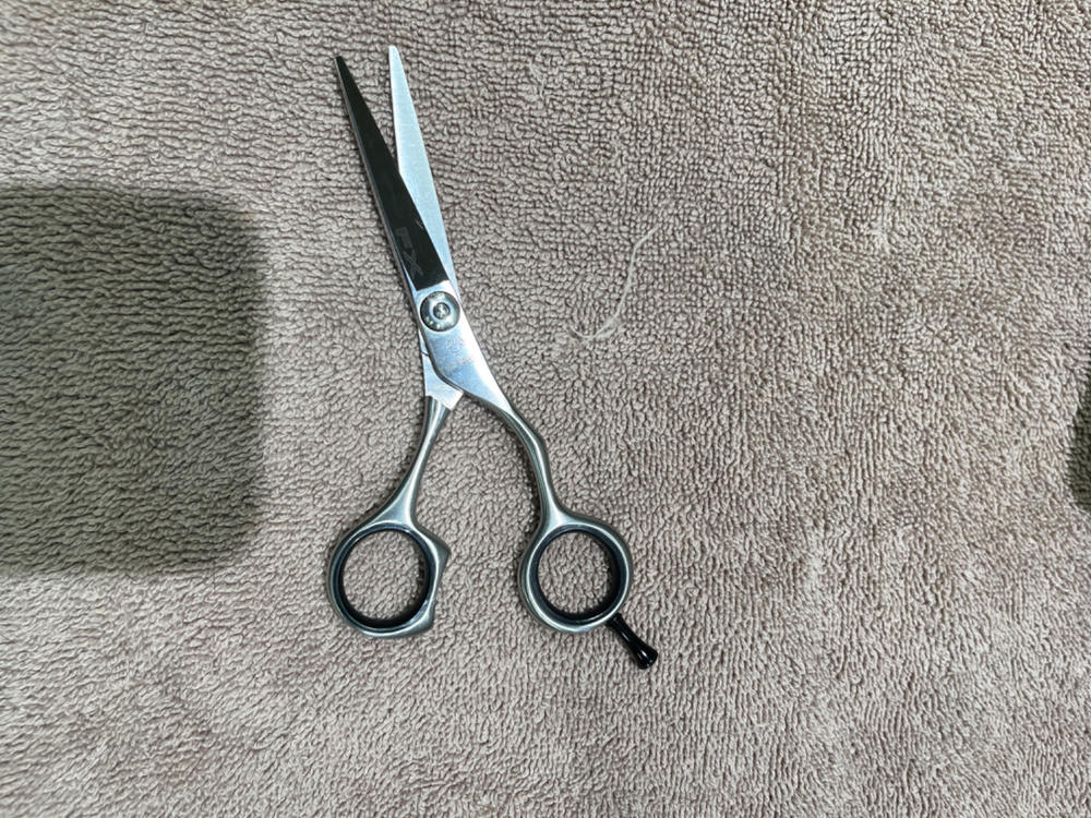 Joewell Scissors / Shears FX55 5.5" Super Alloy Flat blade - no color coating - Customer Photo From Beth Phillips