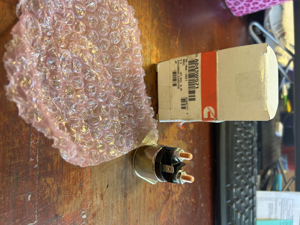 ONAN A043W571 - STARTER SOLENOID ONAN/CUMMINS - Original OEM part - Customer Photo From Patricia Burch