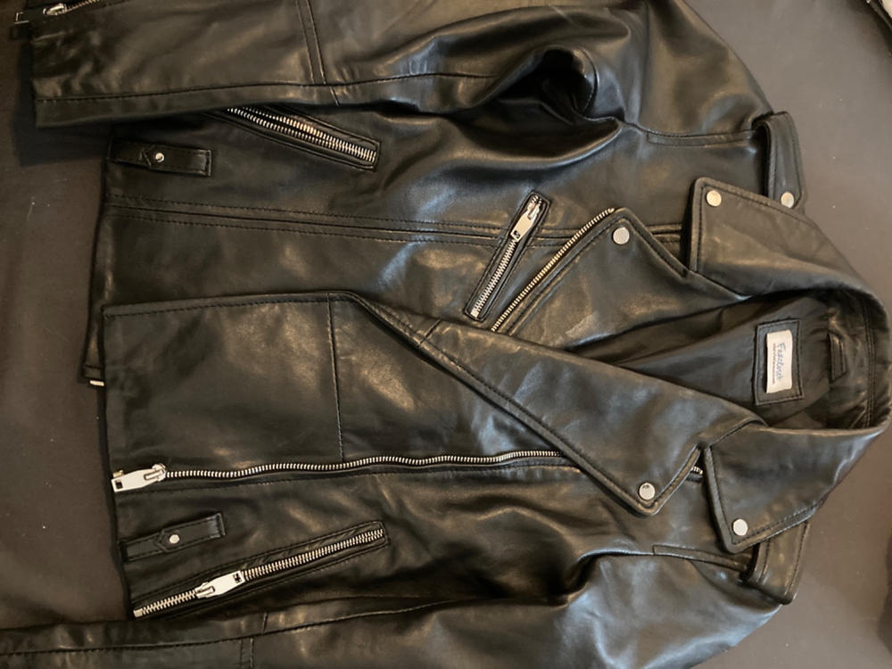 Womens Moto Nappa Leather Jacket - Customer Photo From Stephanie U.