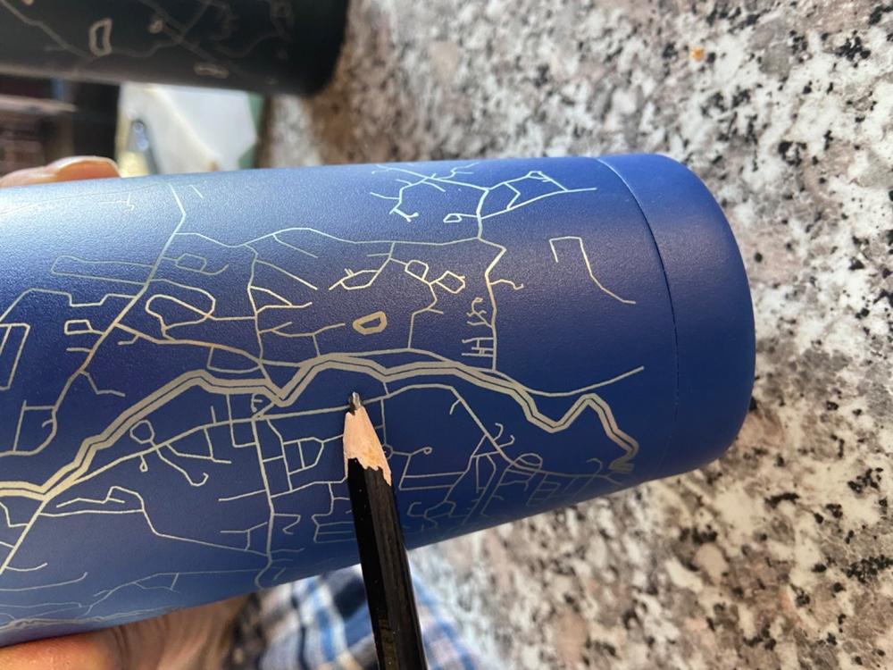 Home Town Map 20 oz Insulated Pint Tumbler - Customer Photo From Carrie Foust