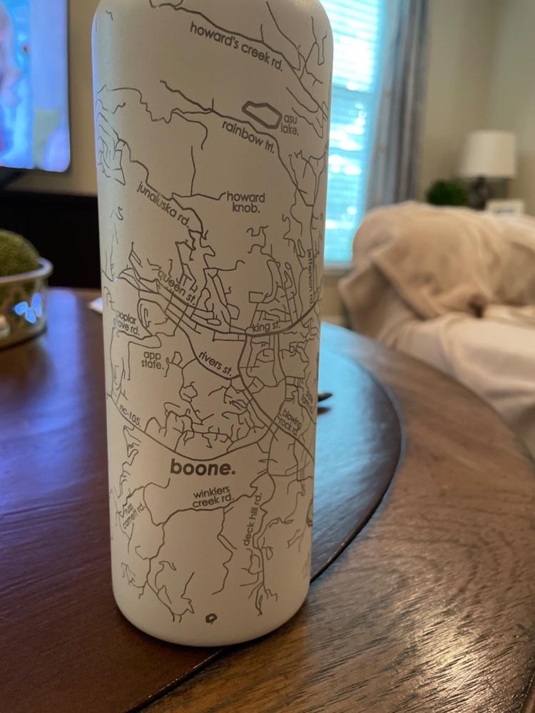 Home Town Map 21 oz Insulated Hydration Bottle - Customer Photo From Kara Holyfield