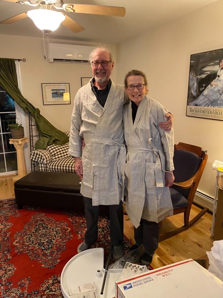 Pair of St. Barts Linen Robes - Customer Photo From Jessica Fisch