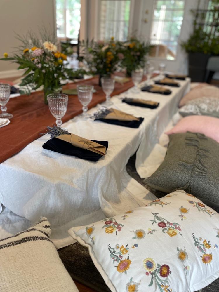 Orkney Linen Table Runner - Customer Photo From Kimberly Simpson