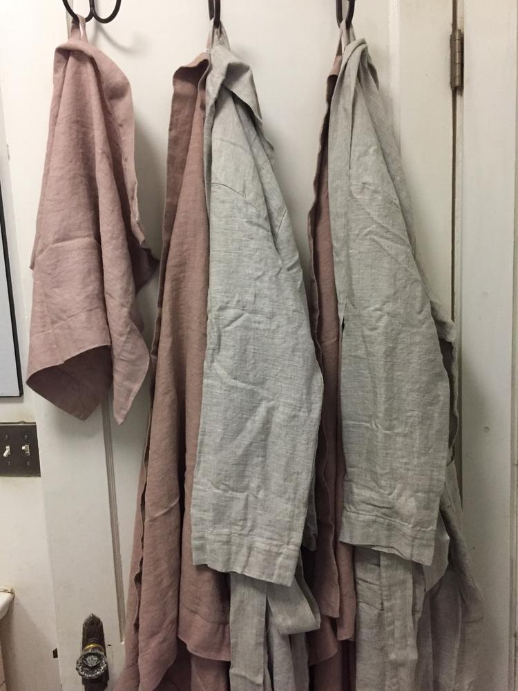 St. Barts Linen Robe - Customer Photo From Ruth Cameron