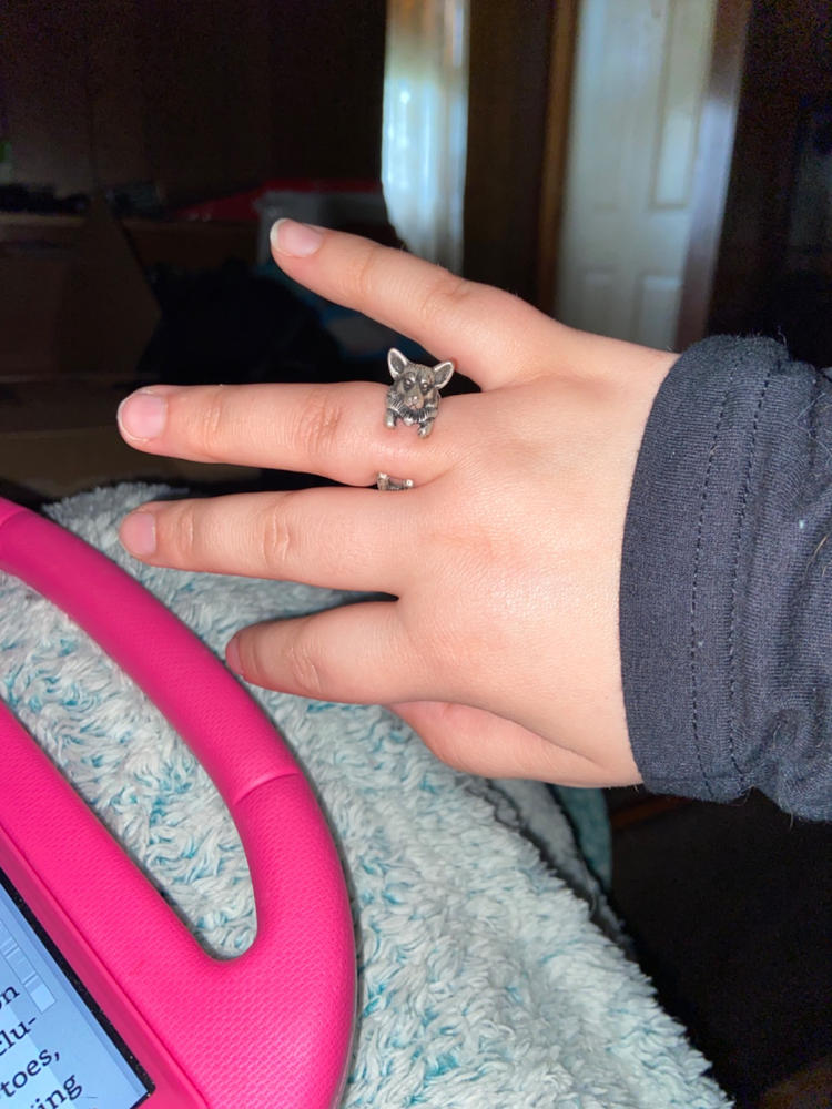 Corgi Wrap Ring - Customer Photo From Joyce Salasky