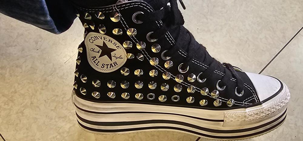 Converse All Star Alte Borchiate - Suola Platform doppia - Customer Photo From Davi L.