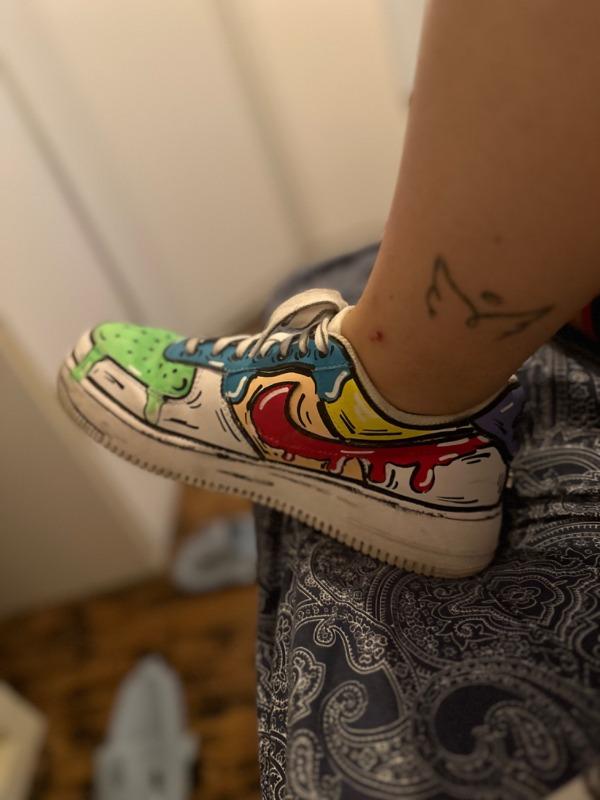 Nike Air Force One - Slime Cartoon - Customer Photo From Elisa A.