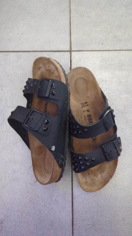 Personalizzazione Birkenstock Arizona Nere con Borchie Nere - Customer Photo From ENRICO CELORIA