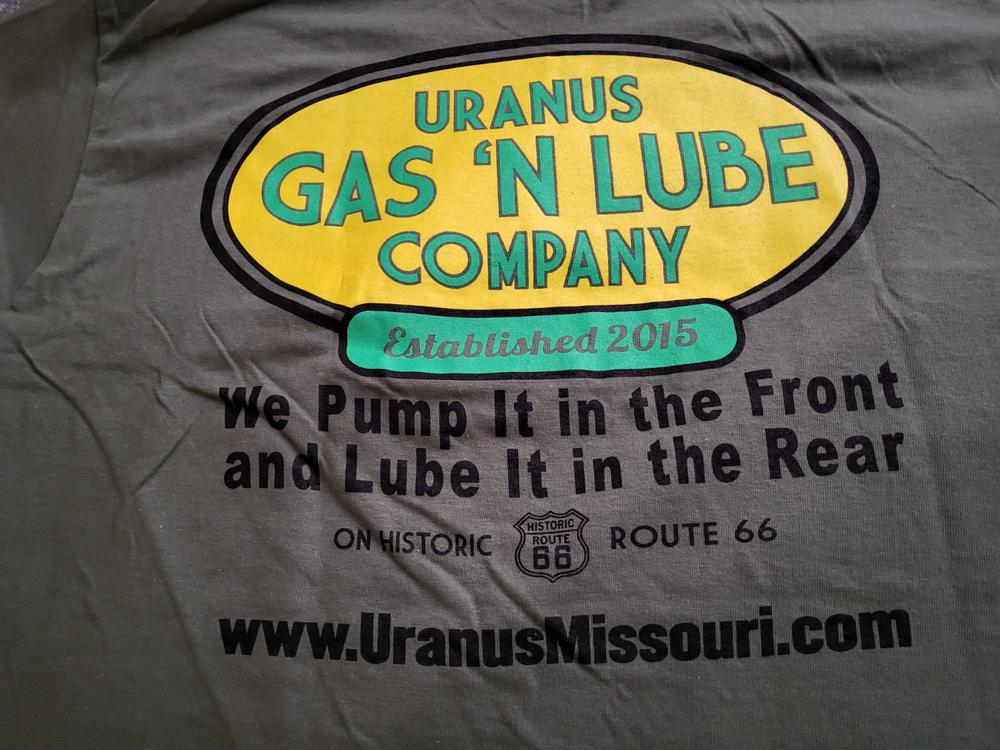 Uranus Gas N Lube T-Shirt - Customer Photo From larry baker
