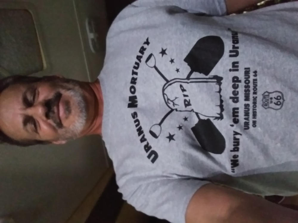Uranus Mortuary T-Shirt - Customer Photo From Dave Otis