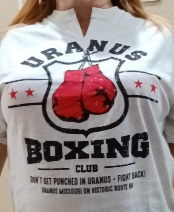 Uranus Boxing Club T-Shirt - Customer Photo From Monika Ledbetter