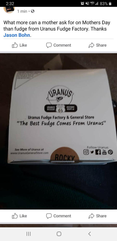 Rocky Road Fudge - Customer Photo From Jason Bohn