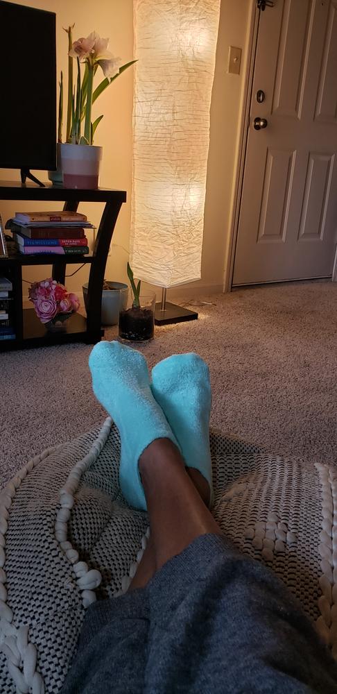 Barefoot Scientist Sleep On It Calcetines de gel hidratantes durante la  noche, calcetines de tobillo de perfil bajo, nutren tus pies (gris, L)