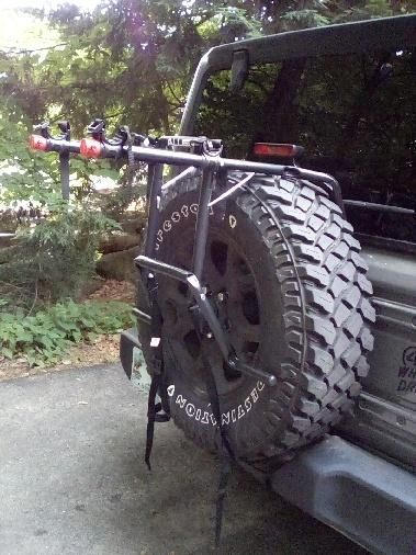 Deluxe Spare Tire Bike Rack - Customer Photo From Eric Feustel