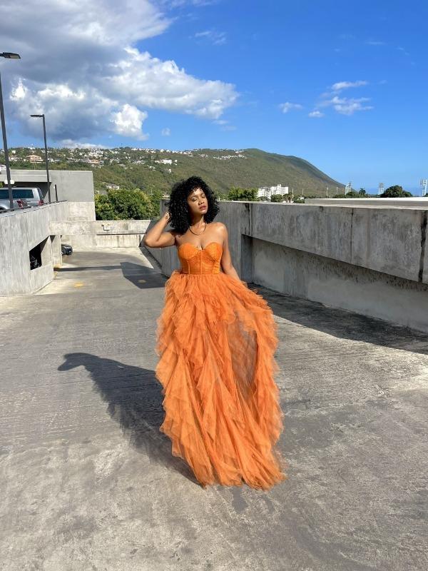 Shop 2022 ANNAKOO Sexy Tulle Ruffles High Low Sweetheart Prom