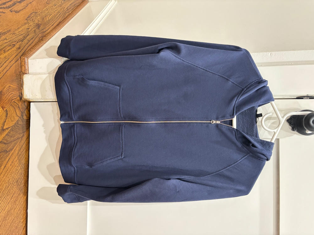 iron blue lululemon scuba oversized half zip hoodie - Depop
