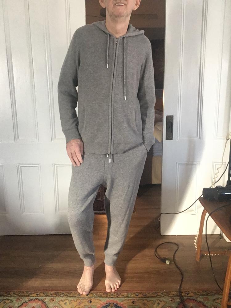 men's cashmere jogger set