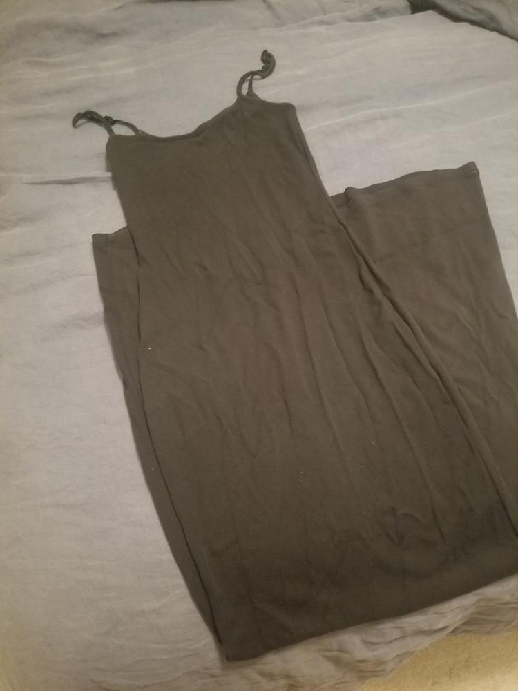 Tencel Rib Knit Maxi Slip Dress