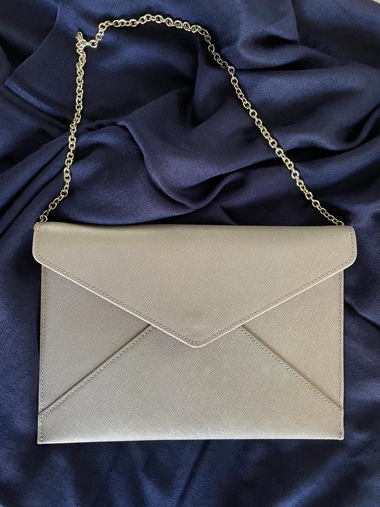 Pillarbox Standard Leather Envelope Clutch Bag