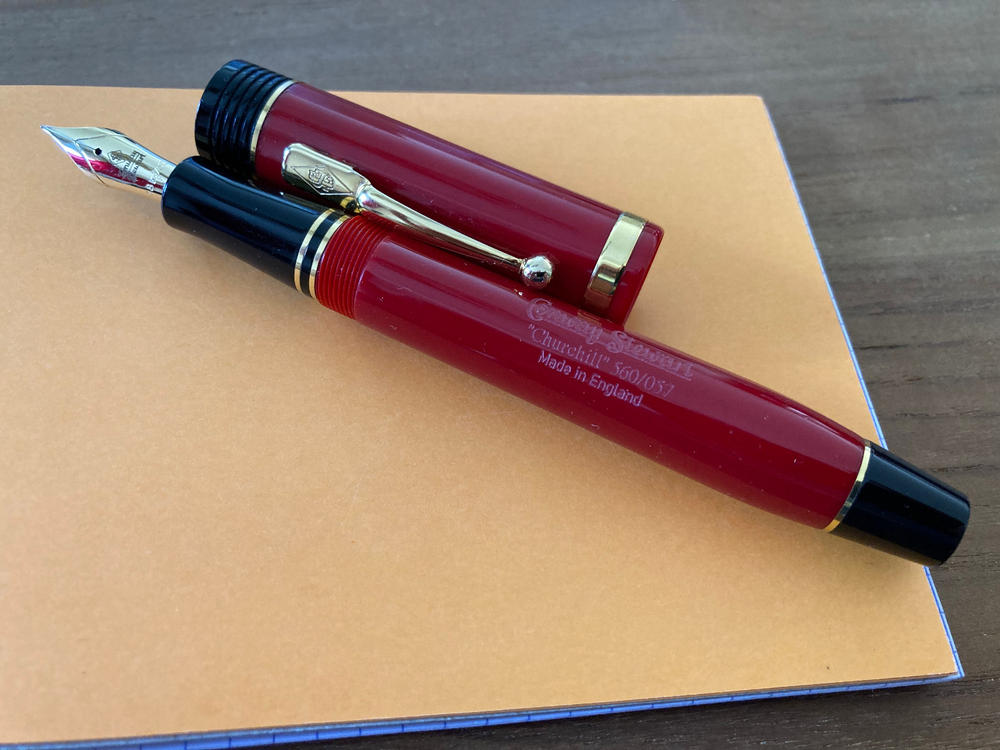 Conway Stewart Churchill Modena Red · Fountain Pen - Customer Photo From Christian Weniger