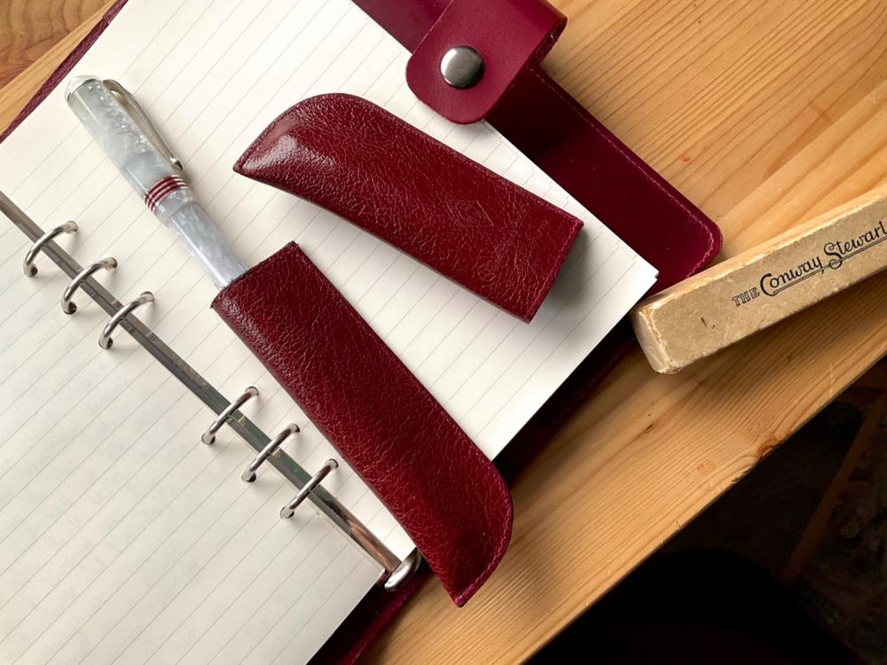 Conway Stewart Expandable Leather Pen Case - Customer Photo From Steve Williams
