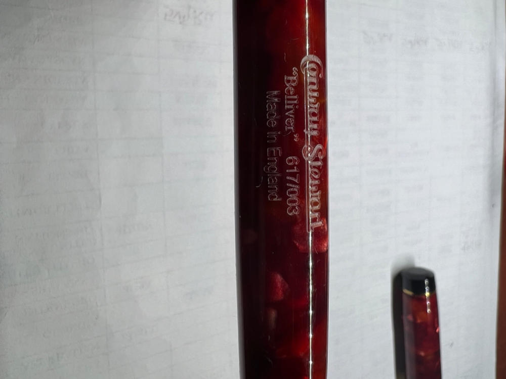 Conway Stewart Belliver Cherry Red - Customer Photo From Mark Clark