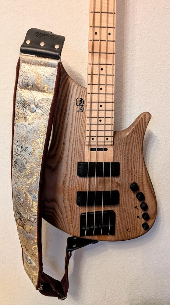 Gepolsterter Bassgurt V2 - Eastern Ivory (9.5 cm Breite) - Customer Photo From Darijo