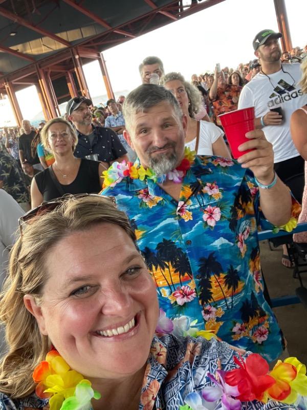 Pacific Legend Diamond Head Sunset Hawaiian Shirt - Blue Pacific Legend Diamond Head Sunset Hawaiian Shirt - Blue