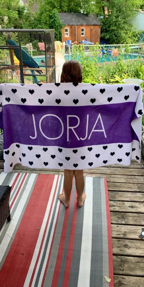 LISTED NAME PERSONALIZED TOWEL - Customer Photo From Robyn Gray