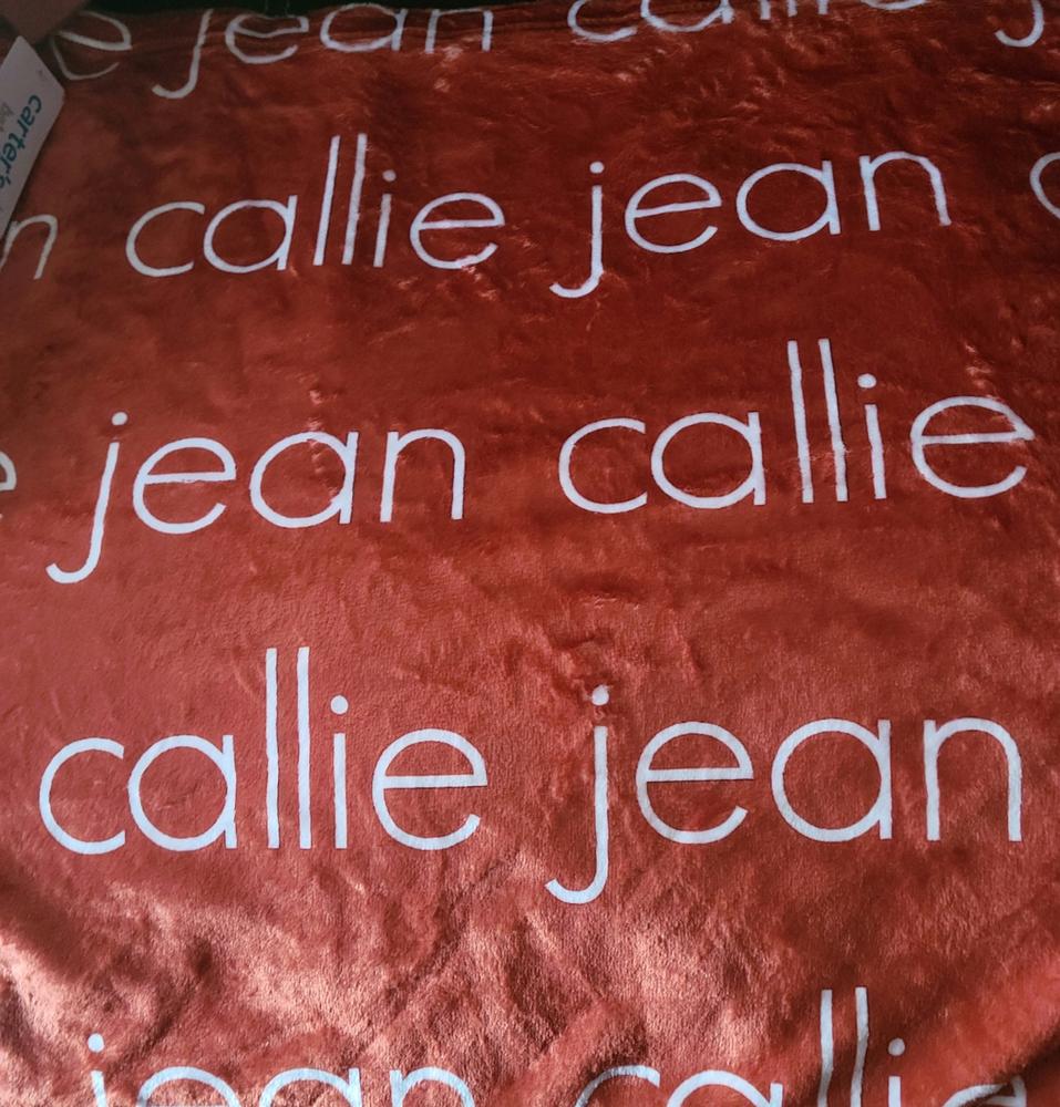 PERSONALIZED NAME BLANKET - LIGHT (BOHO COLOR OPTIONS) - Customer Photo From Antoinette Bailey