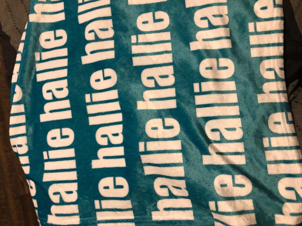 PERSONALIZED NAME BLANKET BOLD (ALL COLOR OPTIONS) Highway 3