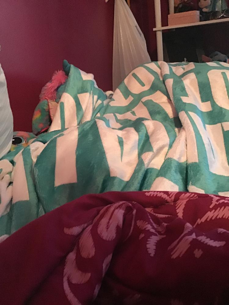 PERSONALIZED NAME BLANKET - BOLD (ALL COLOR OPTIONS) - Customer Photo From Lakota