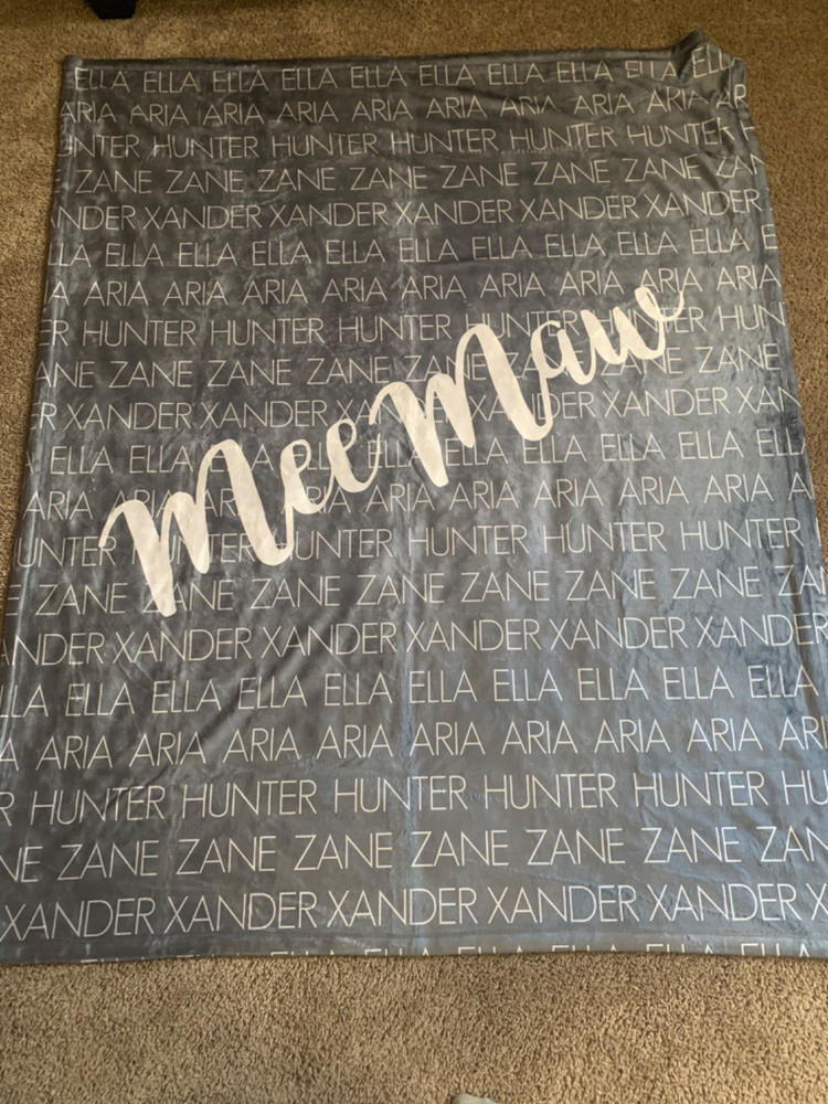 MOM + KIDS PERSONALIZED THROW BLANKET Highway 3