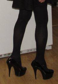 DELIGHT-687 Platform Pump | Black Patent - Customer Photo From CherylAnn