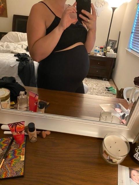Comfy Maternity Ankle Leggings - Customer Photo From Jessie