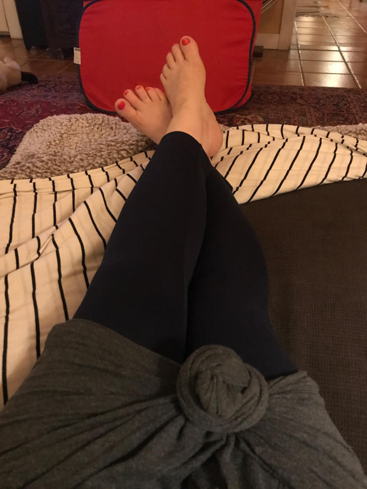 Comfy Maternity Ankle Leggings - Customer Photo From Caitlin Kelly