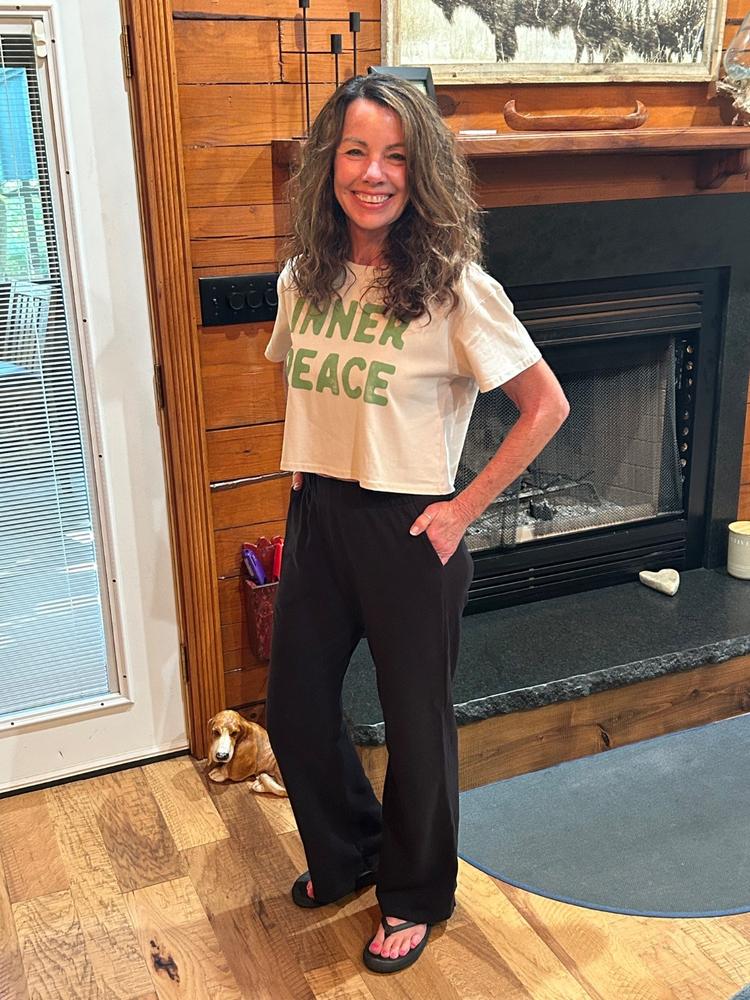 WOMENS FRENCH TERRY LOUNGE PANT - Customer Photo From Robin Fitzpatrick